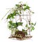 Melrose 14" White Artificial Dogwood Flowers and Ivy Table Top Birdcage Decoration
